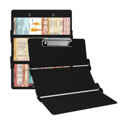 WhiteCoat Clipboard® Trifold - Black Flight Medic Edition
